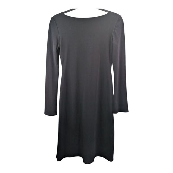 Laundry by Shelli Segal Black Classic Elegant Lbd dress midi Empire Waist Small - Picture 4 of 13